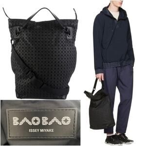 Issey Miyake Bao Bao Kuro W Face 2way Shoulder Bag